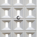 Model: A071-01 (Rectangle Grid - White)