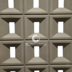 Model: A071-03 (Rectangle Grid - Brown)