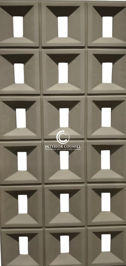 Model: A071-03 (Rectangle Grid - Brown)