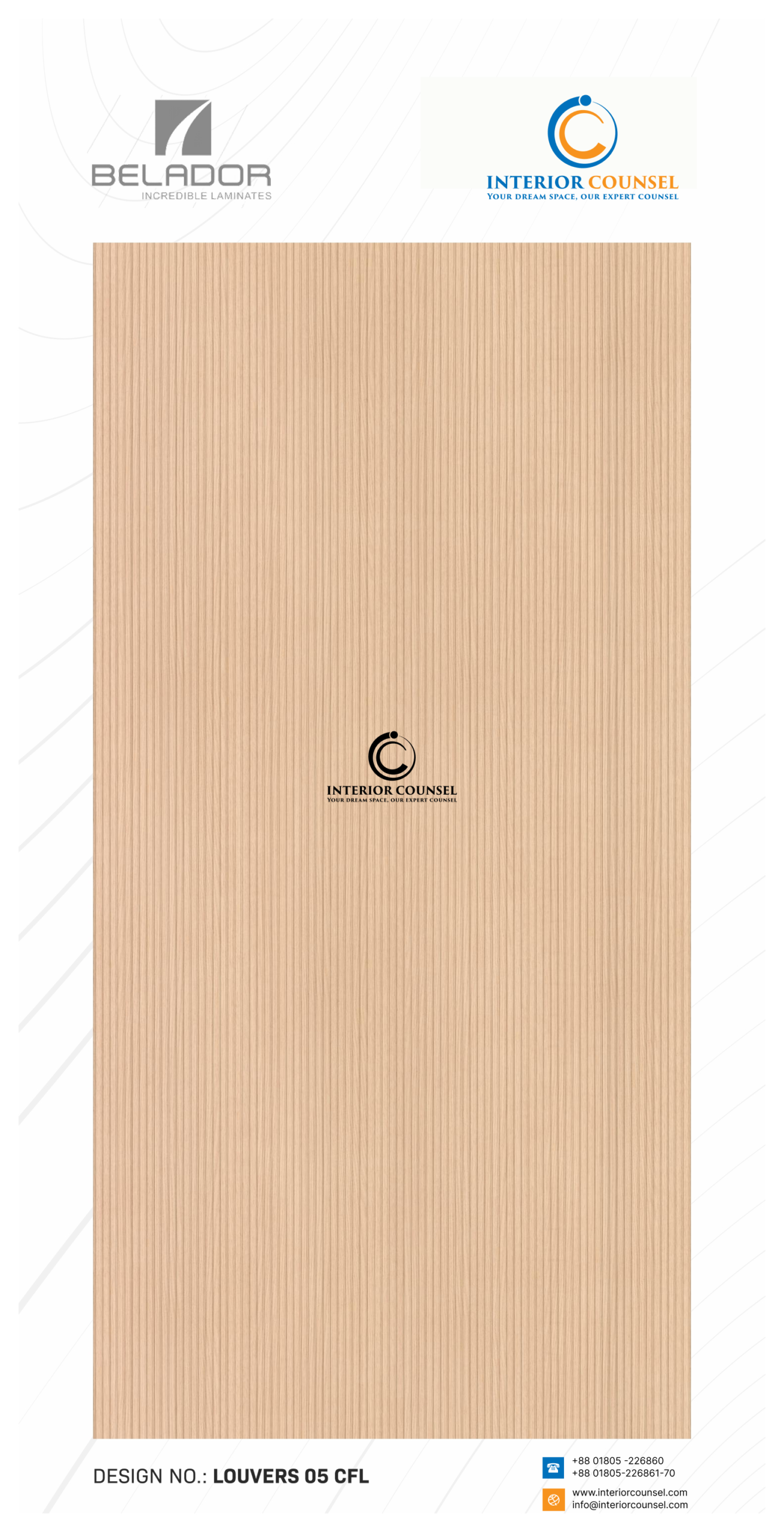 DESIGN NO: LOUVERS 05 CFL DESIGN NO: LOUVERS 05 CFL