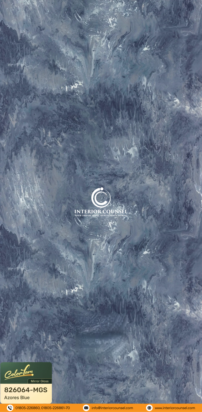 Code: 826064-MGS (Azores Blue Mirror Gloss Texture)