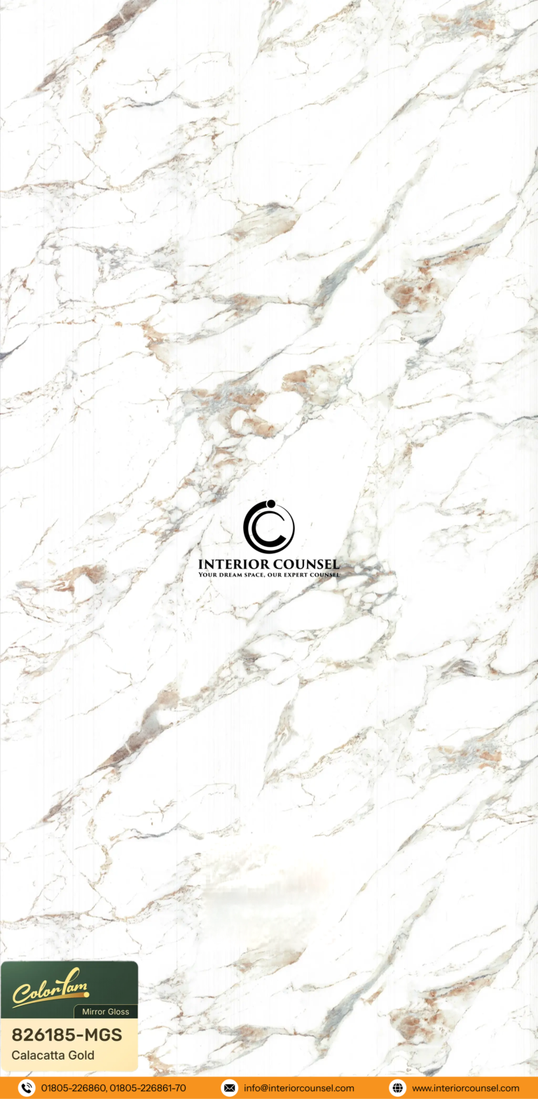 Code: 826185-MGS (Calacatta Gold Mirror Gloss Texture)