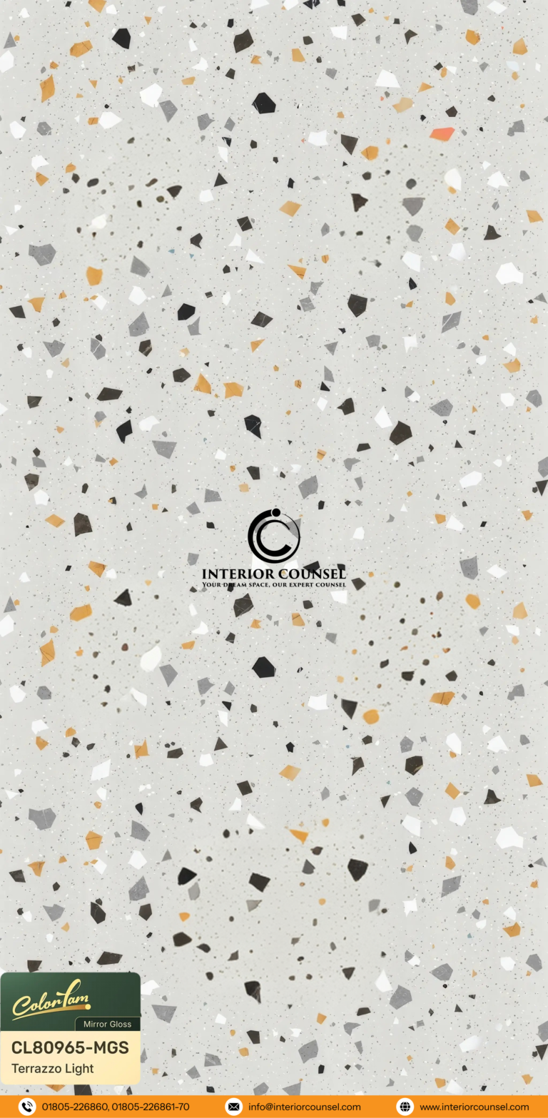 Code: CL80965-MGS (Terrazzo Light Mirror Gloss Texture)
